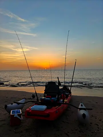 Seven Seas Double Kayak – Modular 3-Piece + Trolling Motor  Full Setup