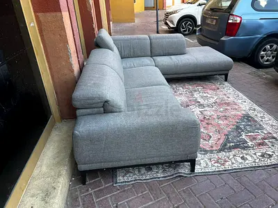 Italian Natuzzi L shape sofa