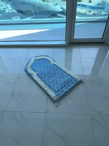 Blue  Gold colour prayer rug