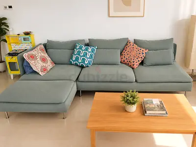 Light grey-green ikea soderhamn sofa