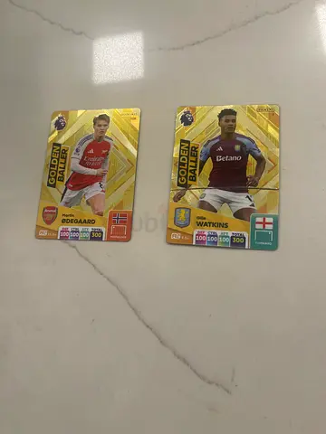 Two Golden Baller Football Trading Cards - Watkins  Ødegaard
