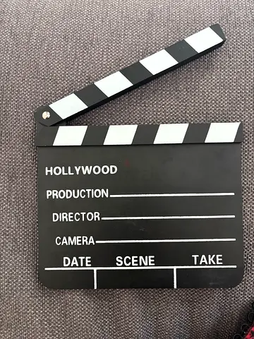 Hollywood Style Film Director Clapperboard