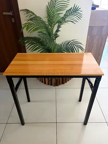 Foldable Wooden Top Metal Frame Dining/Work Table - NEW Condition