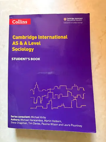 Cambridge A levels sociology book