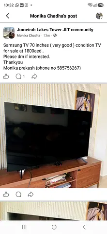 Samsung 65inch TV - Good Condition