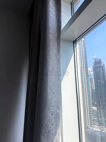 Grey blackout curtains (pair) in excellent condition