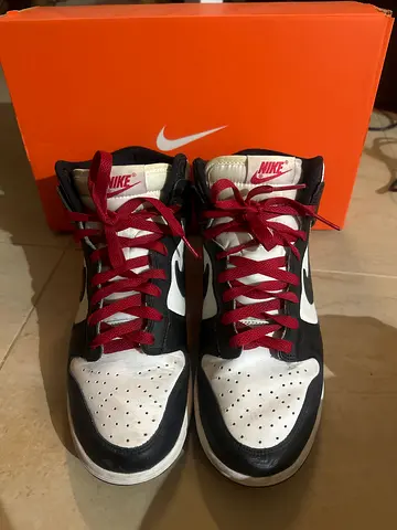 Nike OG dunks (with red and black lace)