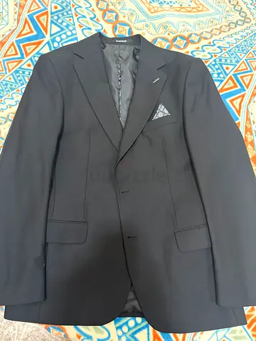 Classic Black Mens Blazer Suit Jacket