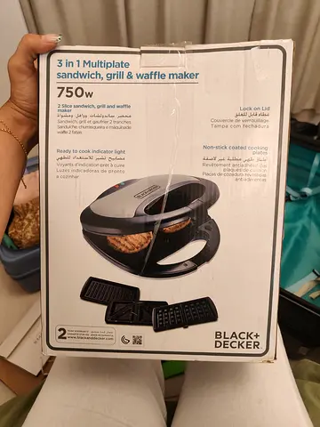 Black and Decker 3-in-1 Sandwich, Grill  Waffle Maker