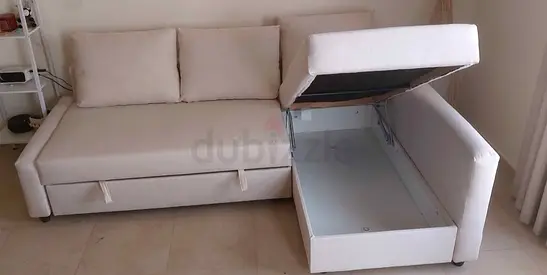 Comfortable L Shaped Sofa Bed with Integrated Storage