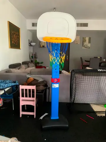 Adjustable Kids Basketball Hoop Stand - Indoor/Outdoor