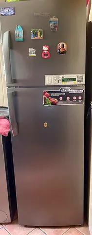 Double-door fridge 250L is available for sale.