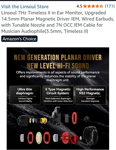 Timeless 2 Planar IEM Earphones