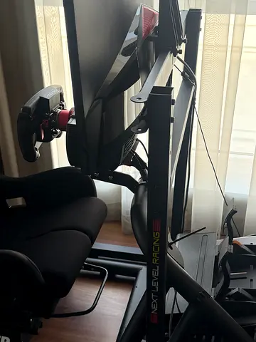 Fanatec and Next Level Racing rig with wheel and pedals - used