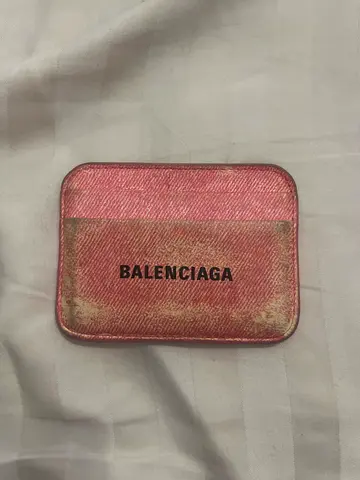 Pre-owned Balenciaga small wallet / card holder - pink ( it’s supposed to look vintage)