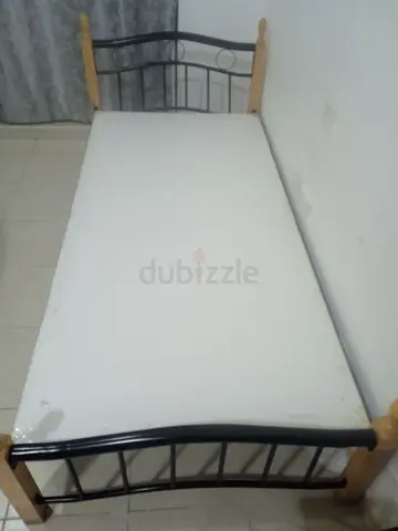Bed without mattress