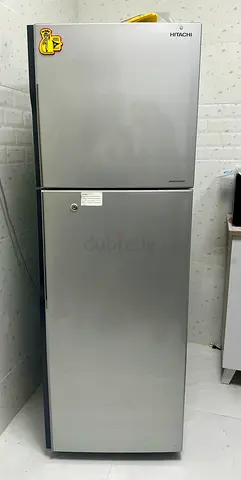 Hitachi Silver Double-Door Refrigerator - Good Working Condition