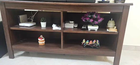 Wooden TV Stand / Entertainment Unit - Dark Brown, Good Condition