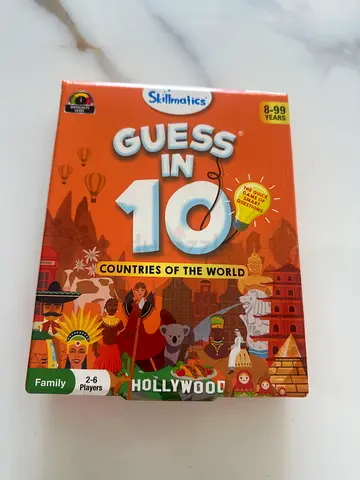 Guess In 10 - Countries of the World card game (family, 2-6 players)
