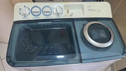 Twin-tub Semi-Automatic Washing Machine - 8kg (Good Working Condition)