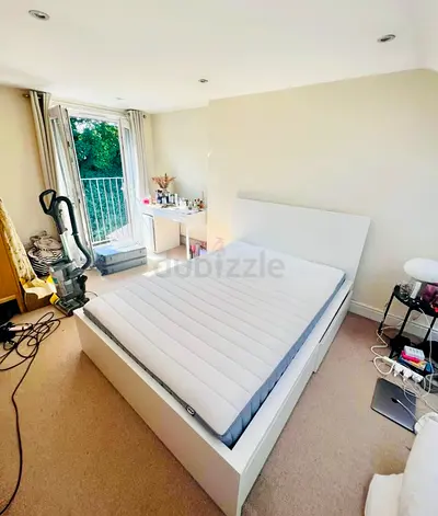 IKEA Malm Double size bed frame with mattress - like new