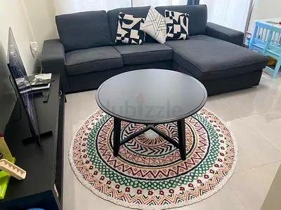 IKEA kiwik L shaped sofa grey color , 4 seater, 8 months old looks like new