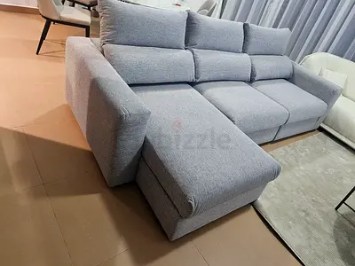 Ikea Eskelstuna L shape sofa bed Gray Excellent Condition