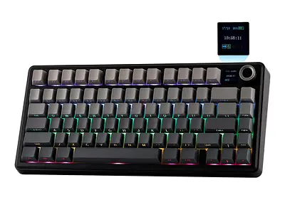 EPOMAKER X AULA F75 MAX Tri-Mode Wireless Gaming Keyboard, TFT Screen, Knob, Hot Swappable, 2.4GHz/T