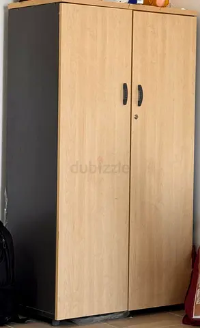 Hot price    Two-door wooden wardrobe in good used condition