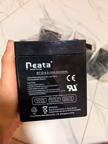 4 PCS Neata NT12-4 12V 4.0Ah Sealed Lead Acid Rechargeable Battery