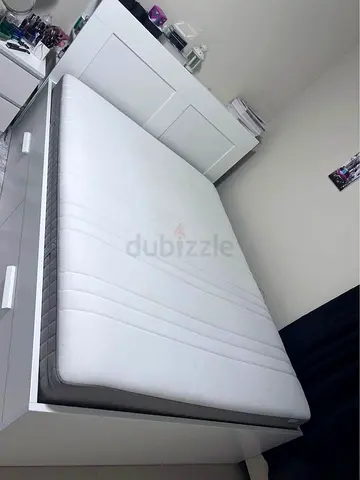 IKEA  bed frame with mattress /queen size