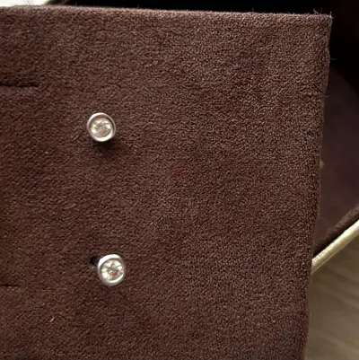 Earring white gold with diamonds