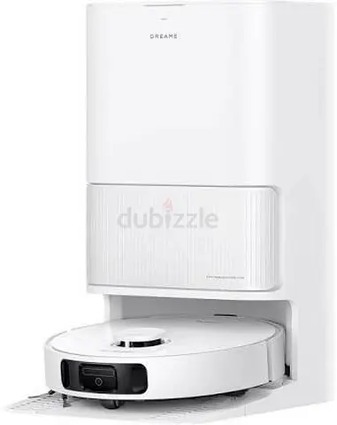 Roborock / Dreame-style Robot Vacuum with Auto-Empty Dock (White)