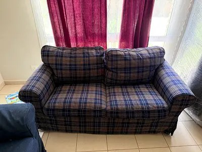 2-Seater Sofa / Loveseat with Slipcover (179 cm) - Good Condition