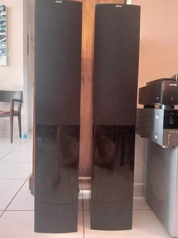Pair of Jamo Floor-Standing Speakers - HARMAN K amplifier - Audio /video DENON CD