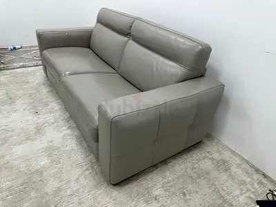 Pure leather Natuzzi sofa bed
