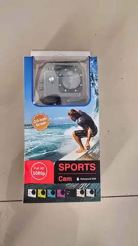 Sports Action Cam with Waterproof Case (Full HD 1080p) - New in Box