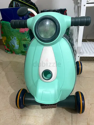 Kids 3-in-1 Ride-On Scooter / Walker - Mint Green