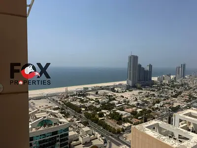 Two-bedroom apartment for rent in Ajman One Towers | Sea view | Free parking, gym, pool & garden | AED 48,000 yearly