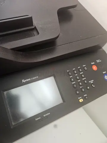 samsung laser printer c1860fw working but printing not clean, need service