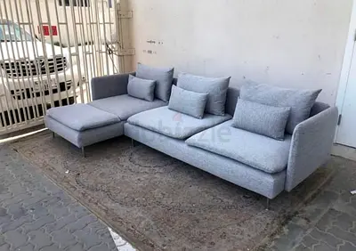 Ikea Sodhremn L Shape Sofa Gray Excellent Condition