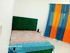 Private Master bedroom with attached bathroom fully furnished available in Al Taawun for couples