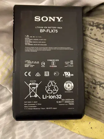 Sony BP-FLX75 Li-ion Camera/Camcorder Battery (Used)