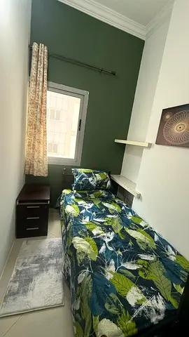 Furnished single room partition with window