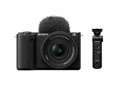 Sony Alpha ZV-E10 II K APS-C Mirrorless Camera + Shooting Grip (mic excluded)