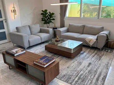 Modern 3-Seater Sofa  2-Seater Loveseat Set without Coffee Table