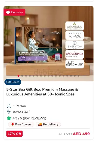 5-Star Spa Gift Card from Luxurious Hotels