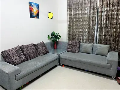 6 seater sofa set with table
