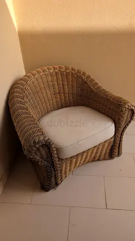 Wicked/Rattan Armchair with cushion