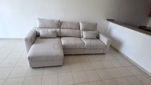 Ikea Eskelstuna L shape sofa bed Beige Excellent Condition